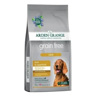 Arden Grange (Арден Гранж) Dog Adult Grain Free Duck & Superfoods Беззерновий сухий корм з качкою, бабатом і суперфудами для собак різних порід