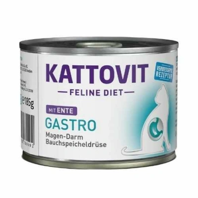 Kattovit (Каттовіт) Veterinary Gastro Duck Wet Беззерновий дієтичний вологий корм з качкою для котів із захворюваннями ШКТ і підшлункової залози