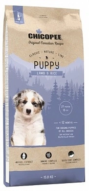 Chicopee (Чікопі) CNL Puppy Lamb & Rice Корм ​​з ягням для цуценят з чутливим травленням