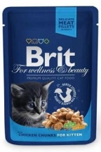 Brit Premium (Бріт Преміум) Cat Вологий корм для кошенят з куркою img