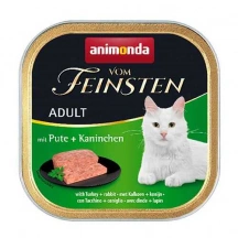 Animonda (Анімонда) Vom Feinsten Cat Adult Turkey & Rabbit Консервований корм з індичкою та кроликом для котів та кішок img