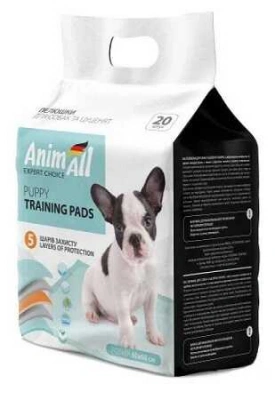 AnimAll (ЕнімАлл) Puppy Training Pads Пелюшки для цуценят та собак 60х60 см / 20 шт