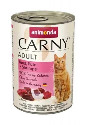 Animonda (Анімонда) Carny Adult Beef & Turkey & Shrimps 200 гр Консерва з яловичиною, індичкою та креветками для котів та кішок