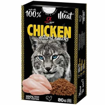 Alpha Spirit (Альфа Спіріт) Cat Natural Snacks Chicken Напіввологі ласощі з куркою для котів і кішок