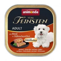 Animonda (Анімонда) Vom Feinsten Beef & Chicken Fillet Консервований корм з яловичиною та шматочками курячого філе для собак img