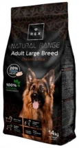 Rex (Рекс) Natural Range Adult Large Breed Chicken & Rice Сухий корм зі свіжою куркою і рисом для великих порід собак img