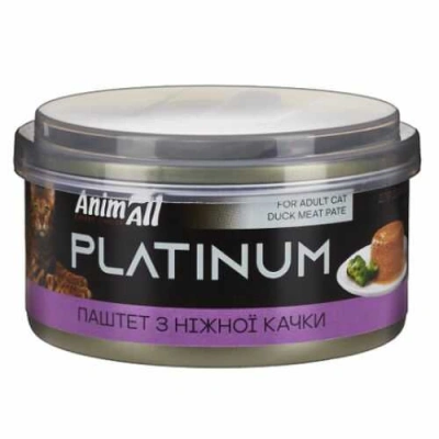 AnimAll (ЕнімАлл) Platinum Cat Adult Duck Pate Паштет із качки для дорослих котів і кішок