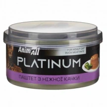 AnimAll (ЕнімАлл) Platinum Cat Adult Duck Pate Паштет із качки для дорослих котів і кішок img