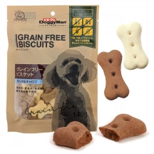 DoggyMan (ДоггіМен) Biscuits Milk & Carob Беззернові ласощі печиво з молоком і керобом для собак img