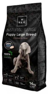 Rex (Рекс) Natural Range Puppy Large Breed Chicken & Rice Сухий корм зі свіжою куркою і рисом для цуценят великих порід