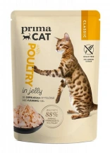 PrimaCat (ПрімаКет) Poultry in Jelly Вологий корм для котів і кішок з домашньою птицею в желе