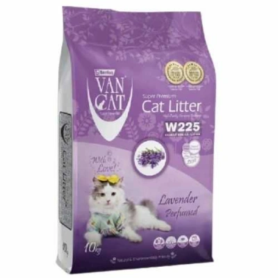 VanCat (ВанКет) Super Premium Cat Litter Lavender Perfumed Бентонітовий наповнювач з ароматом лаванди для котячого туалету
