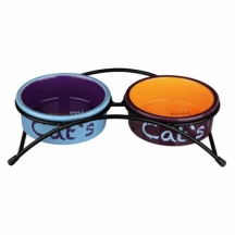 Trixie (Трикси) Eat on Feet Підставка з яскравими керамічними мисками для котів