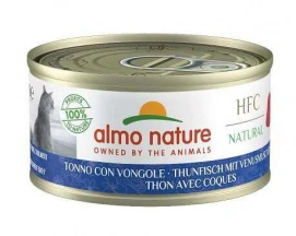 Almo Nature (Альмо Натюр) HFC Adult Cat Natural Jelly Tuna & Clams Консерви з тунцем та молюсками для дорослих котів і кішок, шматочки в желе