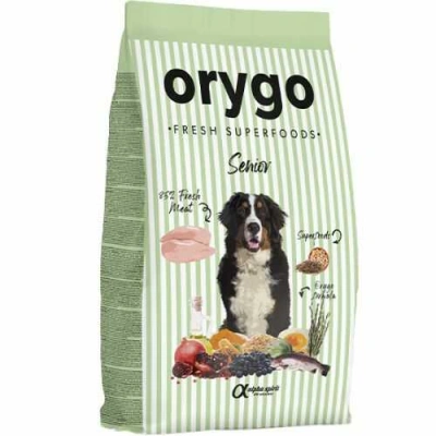 Orygo (Оріго) Dog Senior All Breeds Chicken & Legumes Напіввологий корм з куркою для літніх собак різних порід