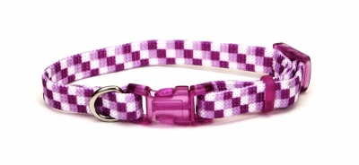 Coastal (Костал) Lit"l Pals Нашийник нейлоновий для собак дрібних порід, фіолетовий в клітину, 0,7 см/30 см