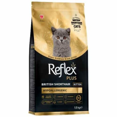Reflex Plus (Рефлекс Плюс) Kitten British Shorthair Chicken Сухий корм з куркою для кошенят породи Британська короткошерста
