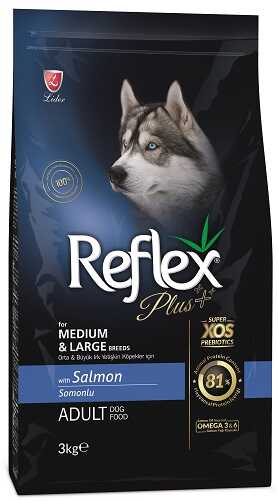 Корм для собак Reflex Plus Medium & Large Adult Salmon