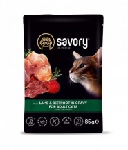 Savory (Сейворі) Вологий корм з ягням та буряком у соусі для котів та кішок img