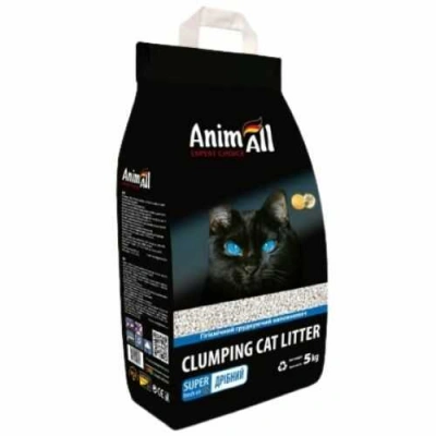 AnimAll (ЕнімАлл) Clumping Cat Litter Small Crystals Бентонітовий наповнювач дрібної фракції для котячого туалету