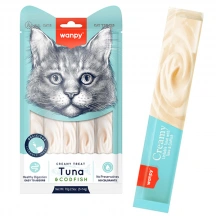 Wanpy (Ванпі) Cat Creamy Lickable Treats Tuna & Codfish Рідкі ласощі з тунцем і тріскою для котів і кішок img