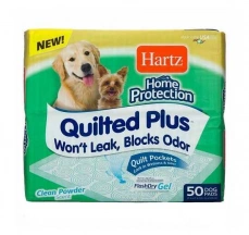 Hartz (Хартц) Protection Quilted Plus Training Pads Супервбираючі стьобані пелюшки з ароматом пудри для собак і цуценят img