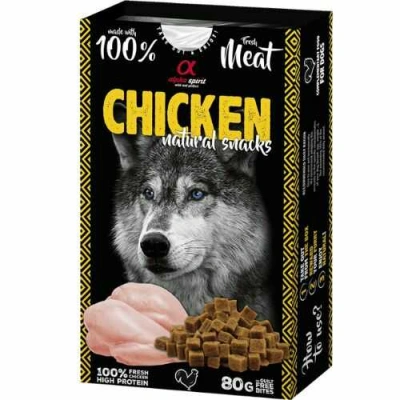 Alpha Spirit (Альфа Спіріт) Dog Natural Snacks Chicken Напіввологі ласощі з куркою для собак різних порід