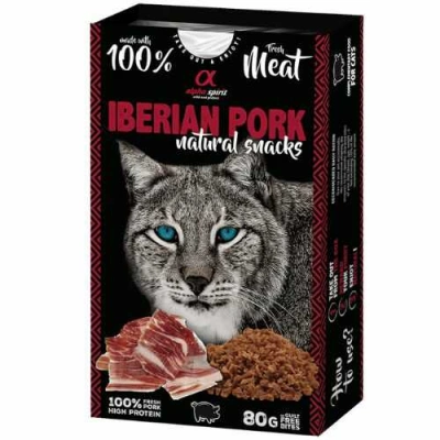 Alpha Spirit (Альфа Спіріт) Cat Natural Snacks Iberian Pork Напіввологі ласощі зі свининою для котів і кішок