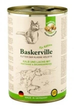 Baskerville (Баскервиль) Holistic Беззерновые консервы для кошек с телятиной и лососем Baskerville (Баскервіль) Holistic Беззернові консерви для котів та кішок з телятиною та лососем img