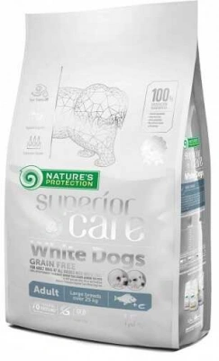 Natures Protection (Натур Протекшн) Superior Care White Dogs Grain Free White Fish Adult Large Breeds Беззерновий корм для дорослих собак великих порід з білою шерстю, з білою рибою