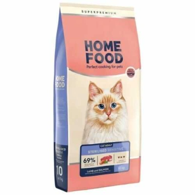 Home Food (Хоум Фуд) Cat Adult Sterilised Sensitive Lamb & Salmon Сухий корм з ягням і лососем для стерилізованих котів і кішок з чутливим травленням