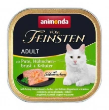 Animonda (Анімонда) Vom Feinsten Cat Adult Turkey & Chicken breast & Herbs Консервований корм з індичкою, курячим філе та травами для котів та кішок img