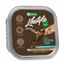 Natures Protection (Натур Протекшн) Lifestyle Cat Adult Sensitive Digestion Ocean Fish Вологий корм з океанічною рибою для дорослих котів і кішок з чутливим травленням img