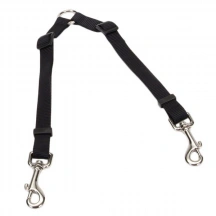 Coastal (Костал) 2 Dog Adjustable Coupler Повідець-спарка для двох собак, 2 см. чорний img