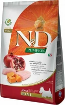 Farmina (Фарміна) N&D Pumpkin Grain Free Dog Adult Mini Chicken & Pomegranate Беззерновий сухий корм з куркою, гарбузом і гранатом для дорослих собак дрібних порід img