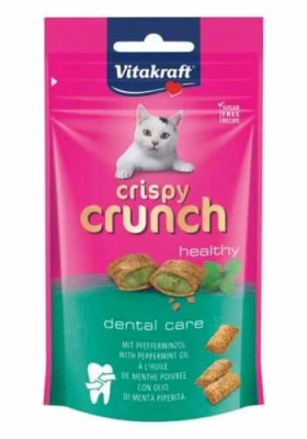 Vitakraft (Вітакрафт) Crispy Crunch Хрумкі подушечки з м'ятою для чистоти зубів у котів і кішок