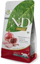 Farmina (Фарміна) N&D Prime Grain Free Cat Adult Chicken & Pomegranate Беззерновий сухий корм з куркою та гранатом для дорослих котів і кішок img