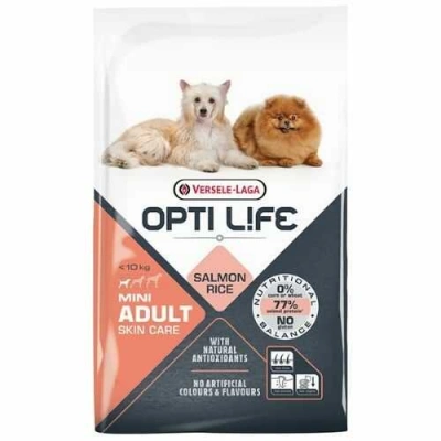 Opti Life (Опті Лайф) Dog Adult Mini Skin Care Salmon & Rice Сухий корм з лососем і рисом для здорової шкіри та шерсті собак дрібних порід