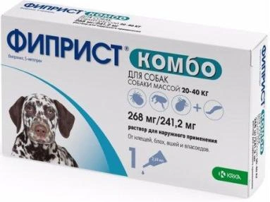 Фіприст Комбо Краплі від бліх та кліщів для собак 20-40 кг