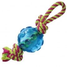 Petstages (Петстейджес) Mini Orka Ball with rope Іграшка для собак Міні м'ячик з канатиками