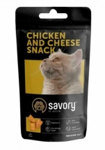 Savory (Сейворі) Cats Snacks Pillows Gourmand with Chicken and Cheese Ласощі з куркою та сиром для вибагливих котів img