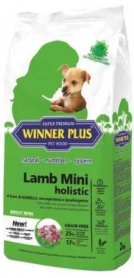 Winner Plus (Віннер Плюс) Holistic Mini Adult Lamb Беззерновий гіпоалергенний корм для дрібних порід собак з ягням