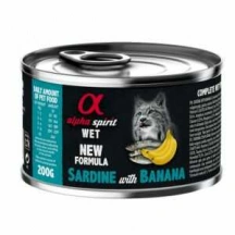 Alpha Spirit (Альфа Спіріт) Cat Adult Sardine & Banana Вологий корм з сардиною і бананом для дорослих котів і кішок img