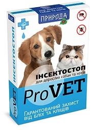 ProVET (ПроВет) ІнсектоСтоп Краплі від бліх та кліщів для дорослих собак та кішок