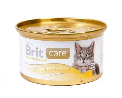 Brit Care (Бріт Кеа) Консерви для кішок з курячим філе і сиром