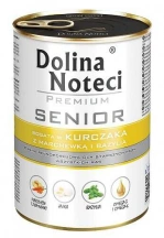 Dolina Noteci (Долина Нотечи) Premium Senior Консервированный корм с курицей, морковью и базиликом для пожилых собак. Dolina Noteci (Доліна Нотечі) Premium Senior Консервований корм з куркою, морквою та базиліком для собак похилого віку img
