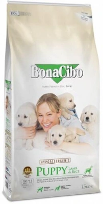 BonaCibo (БонаСібо) Puppy Lamb & Rice Корм ​​для цуценят, вагітних і годуючих собак усіх порід з чутливим травленням з ягням і рисом