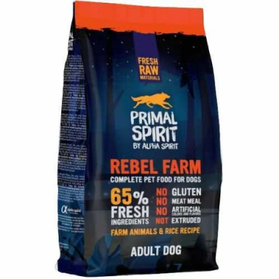 Primal Spirit (Прімал Спіріт) Dog Adult Rebel Farm Сухий корм з куркою та рибою для собак різних порід