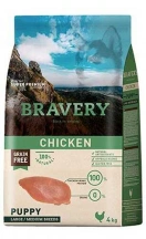 Bravery (Бравері) Puppy Large & Medium Chicken Сухий корм з куркою для цуценят середніх та великих порід