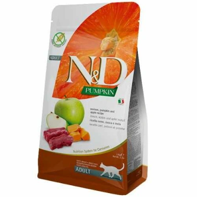Farmina (Фарміна) N&D Pumpkin Grain Free Cat Adult Venison & Apple Беззерновий сухий корм з олениною та яблуком для котів і кішок